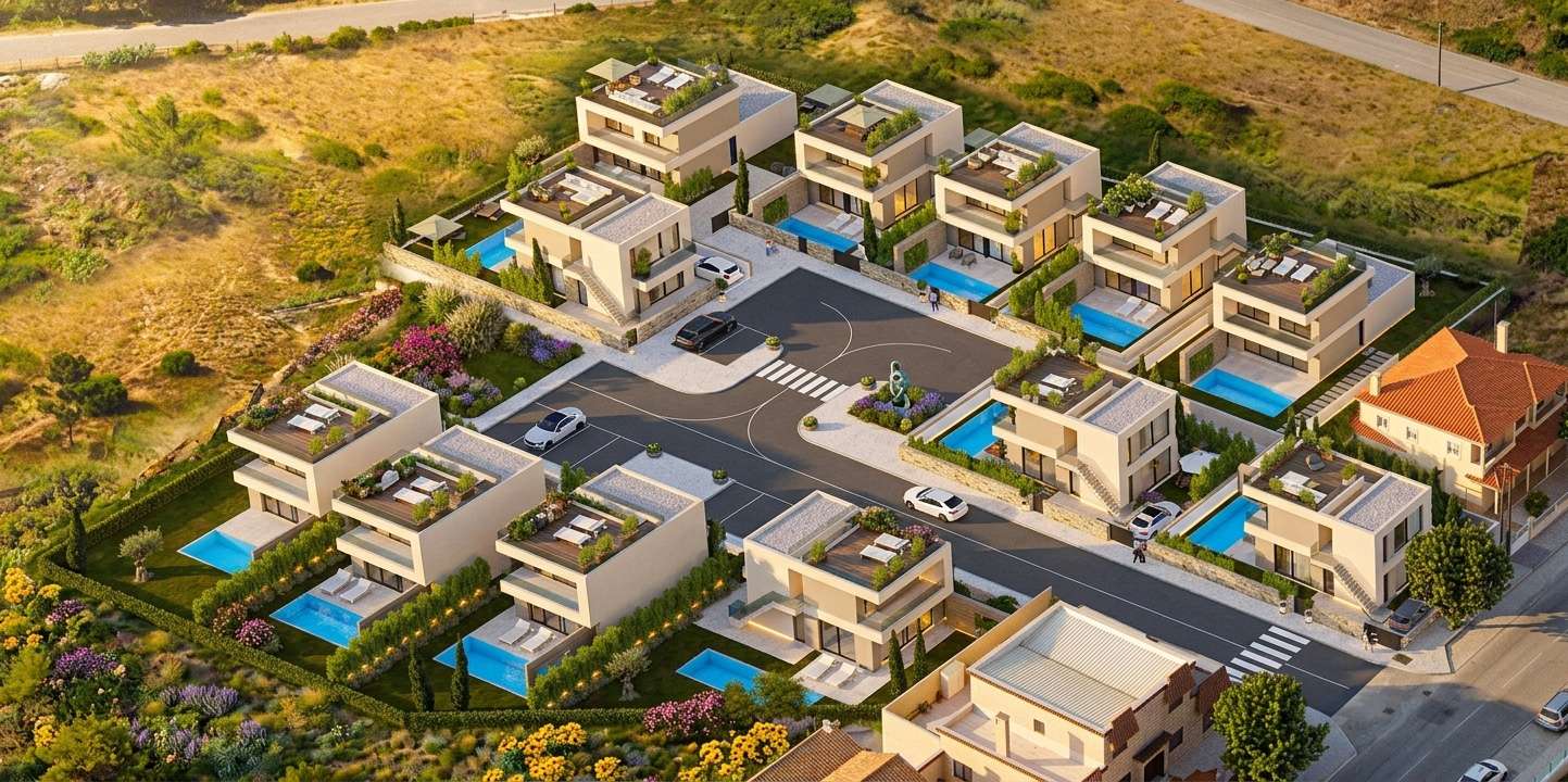 Casas da Baía aerial layout